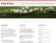 Tablet Screenshot of kbarkfarm.com